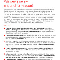Flugblatt zur Bundestagswahl